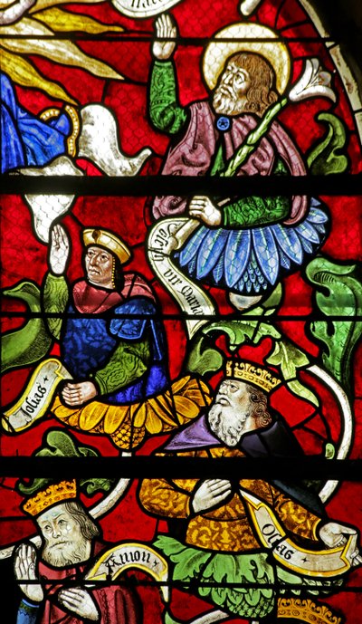 Window depicting Tree of Jesse: Kings and Prophets by French School